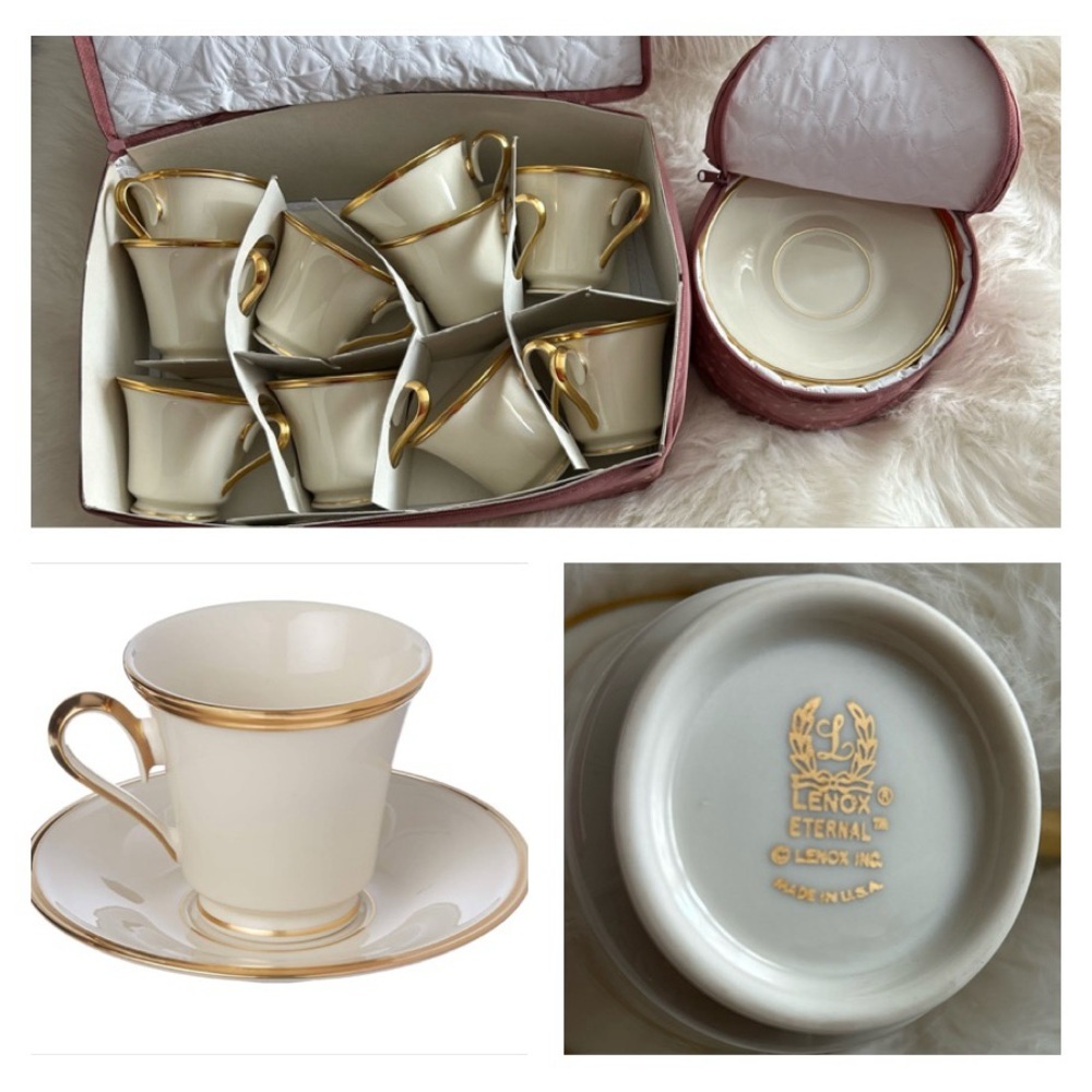 20 piece Lennox Eternal cup and saucer set - Picture 2 of 10